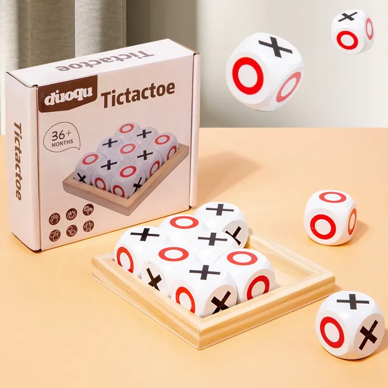 Joc din lemn X si 0 Tic Tac Toe Duoqu