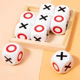Joc din lemn X si 0 Tic Tac Toe Duoqu